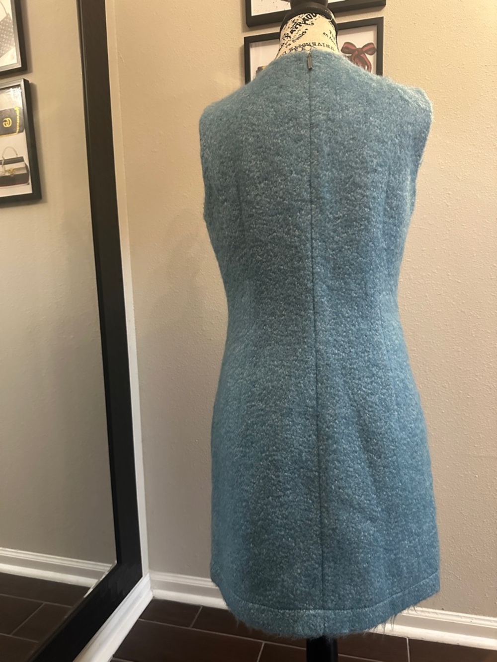 STRENESSE Sleek Sleeveless Sky Blue Mini Dress - Picture 3 of 8
